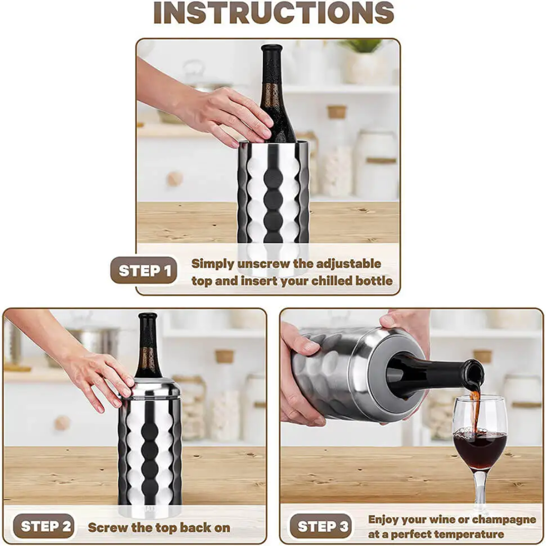 Wine Cooler - Silver